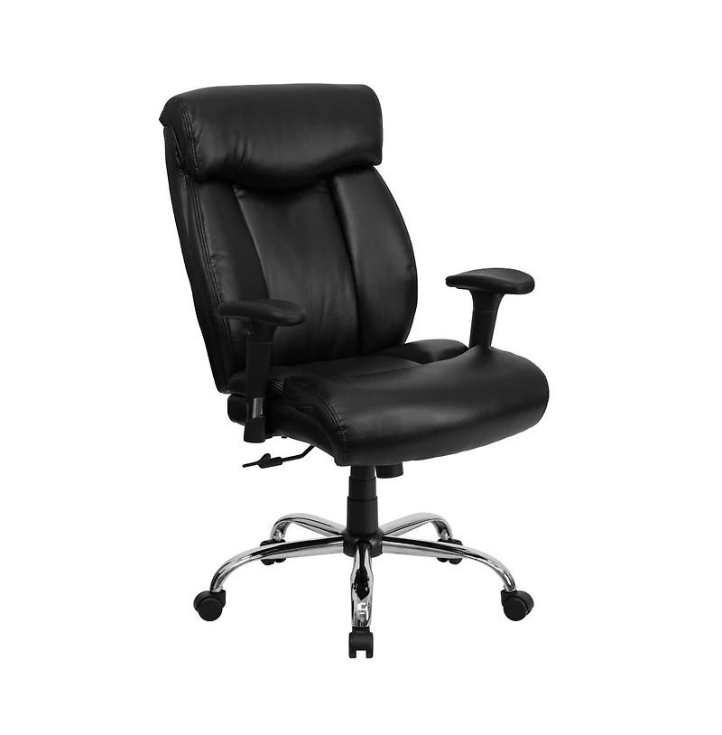 Emma+Oliver 400 lb. Big & Tall High Back Full Headrest Ergonomic Office Chair with Arms