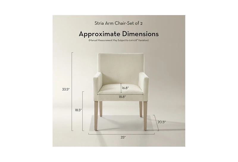 Z Gallerie Stria Arm Chair-Set of 2
