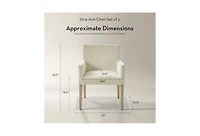 Z Gallerie Stria Arm Chair-Set of 2