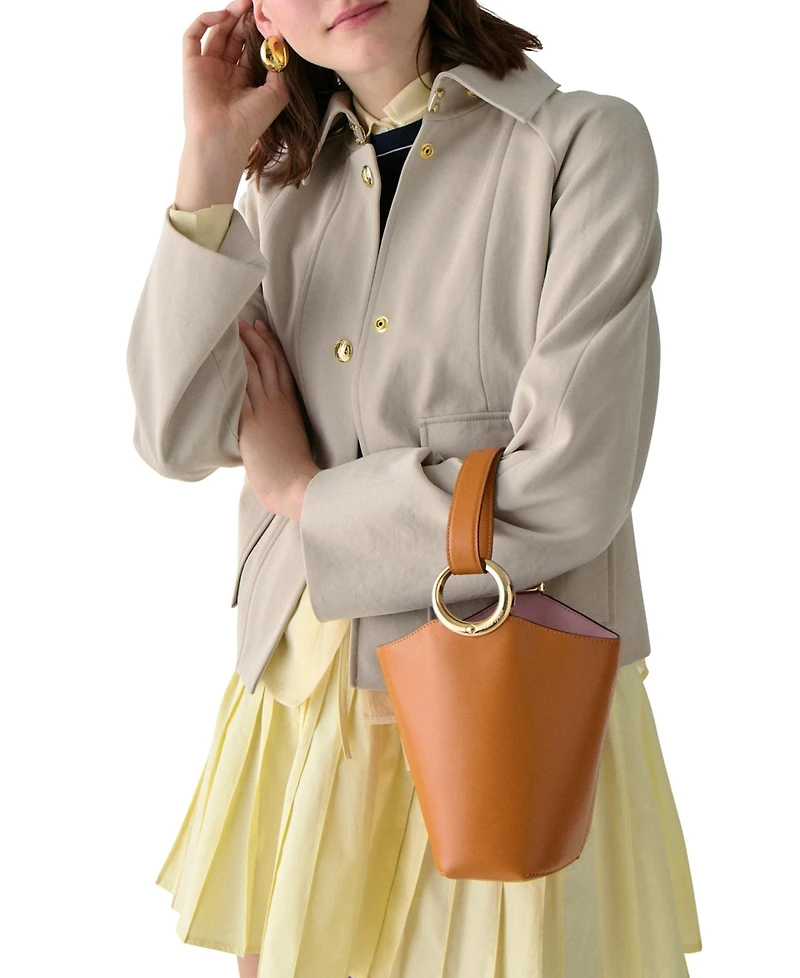 kate spade new york Halo Mini Smooth Leather Bucket Bag