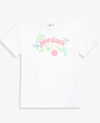 Jordan Girls' 7-16 Floral Basketball Graphic T-Shirt