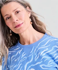 Style & Co Women's Long-Sleeve Crewneck Sweatshirt, Created for Macy's