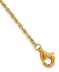 Macy's Rope Chain Necklace in 24K Yellow Gold