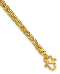 Macy's Curb Chain Bracelet in 24k Yellow Gold