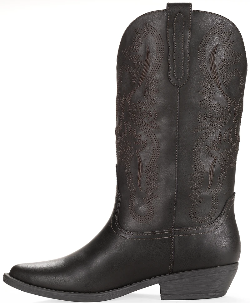 Wild Pair Women's Denise Block Heel Western Boots, Macy's Exclusive