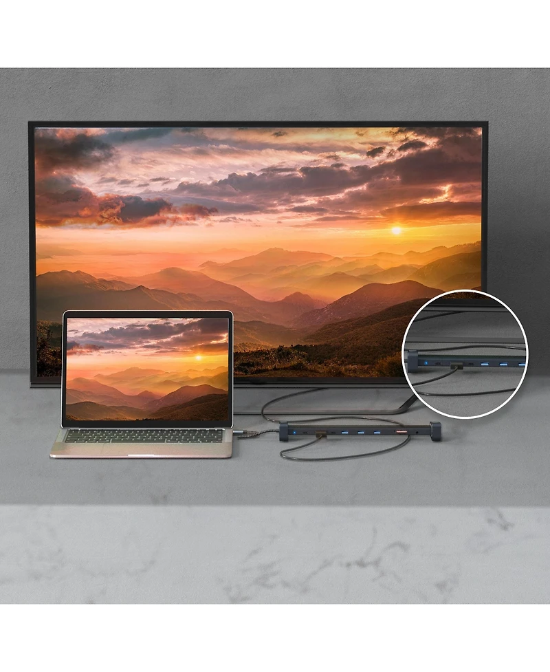 3p Experts 10-in-1 Usb C Hub New Type-c Expansion Adapter