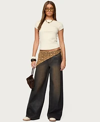 Edikted Women's Oliana Ribbed Boat Neck T Shirt