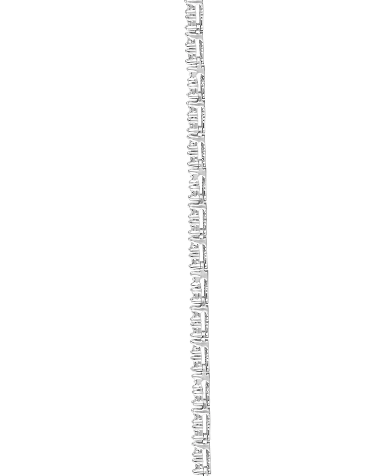 Macy's Diamond (3 ct. t.w.) Necklace in Sterling Silver