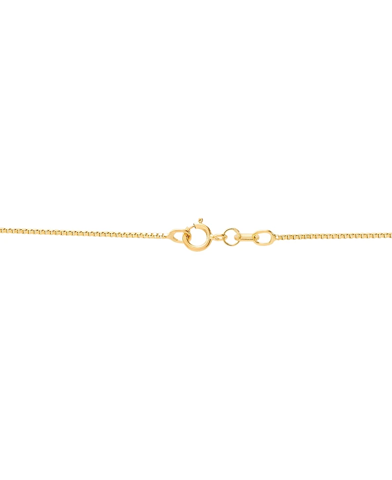 Macy's Solid Box Chain Necklace in 14K Yellow Gold