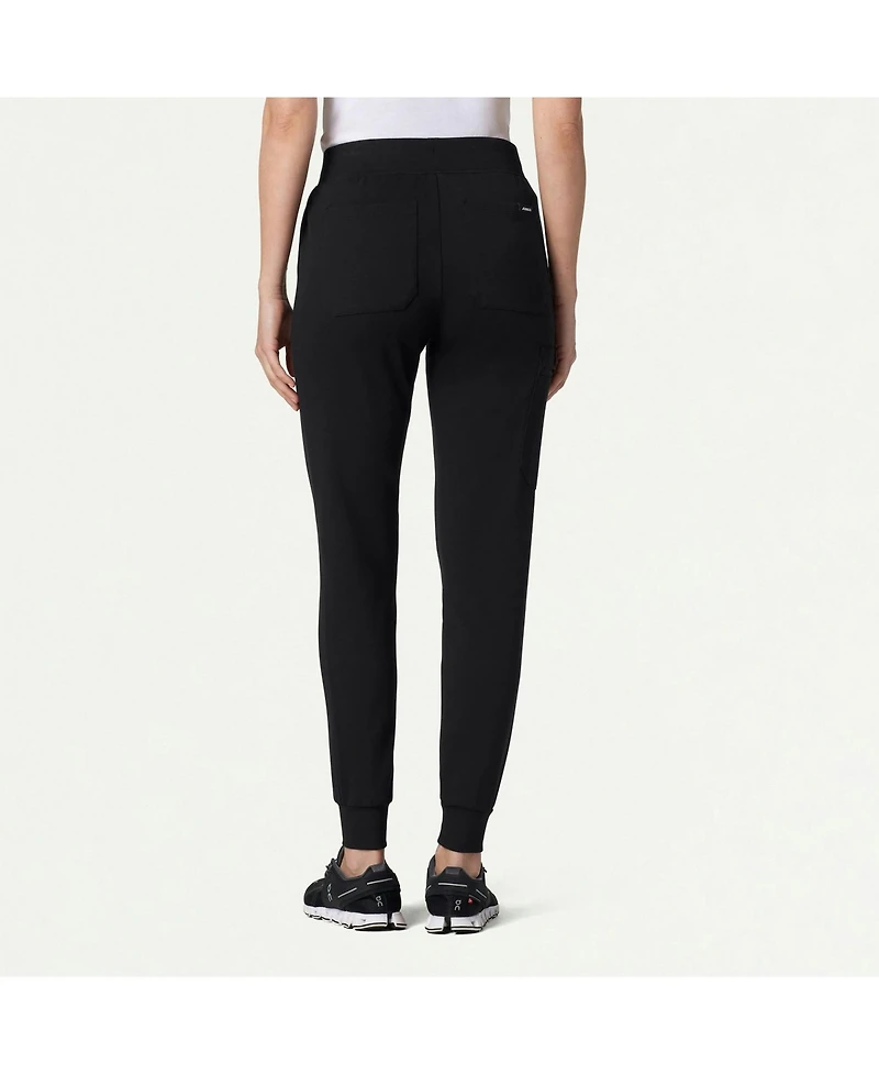 Jaanuu Women's Rubi 6-Pocket Slim Knit Scrub Jogger