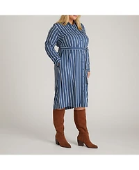 Universal Standard Women's Plus Cooling Stretch Cupro Savannah Dress