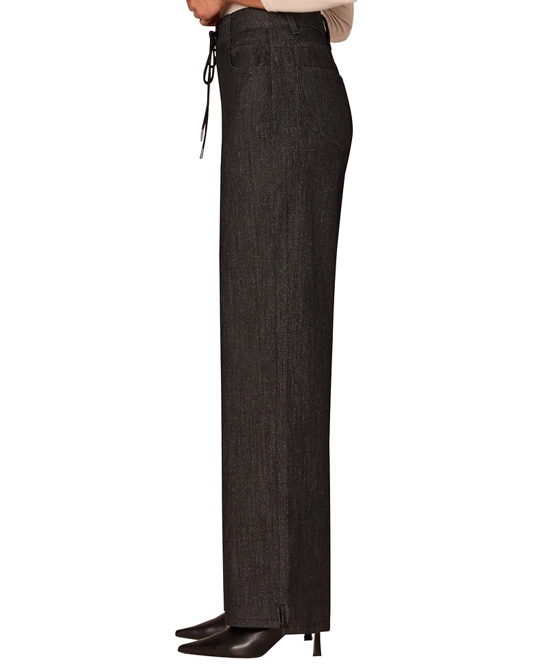 Democracy Petite Ab Leisure High-Rise Wide-Leg Jeans