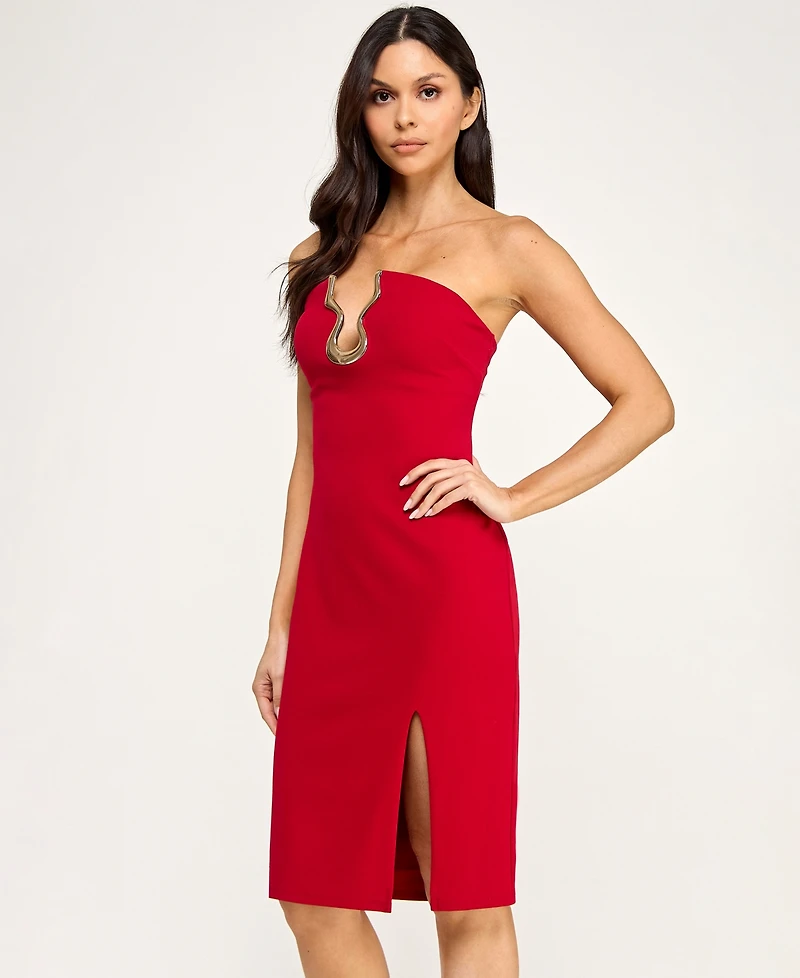 Seni & Cade Juniors' Strapless Midi Dress