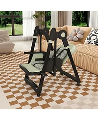 Streamdale Furniture Convertible Baby High Chair to Rocker with 5-Point Harness (Dark Green