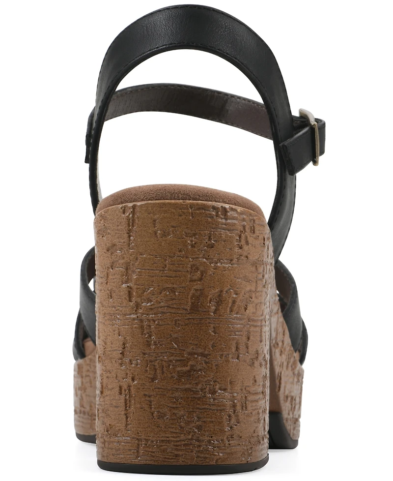 White Mountain Women's Barista Platform Sandal