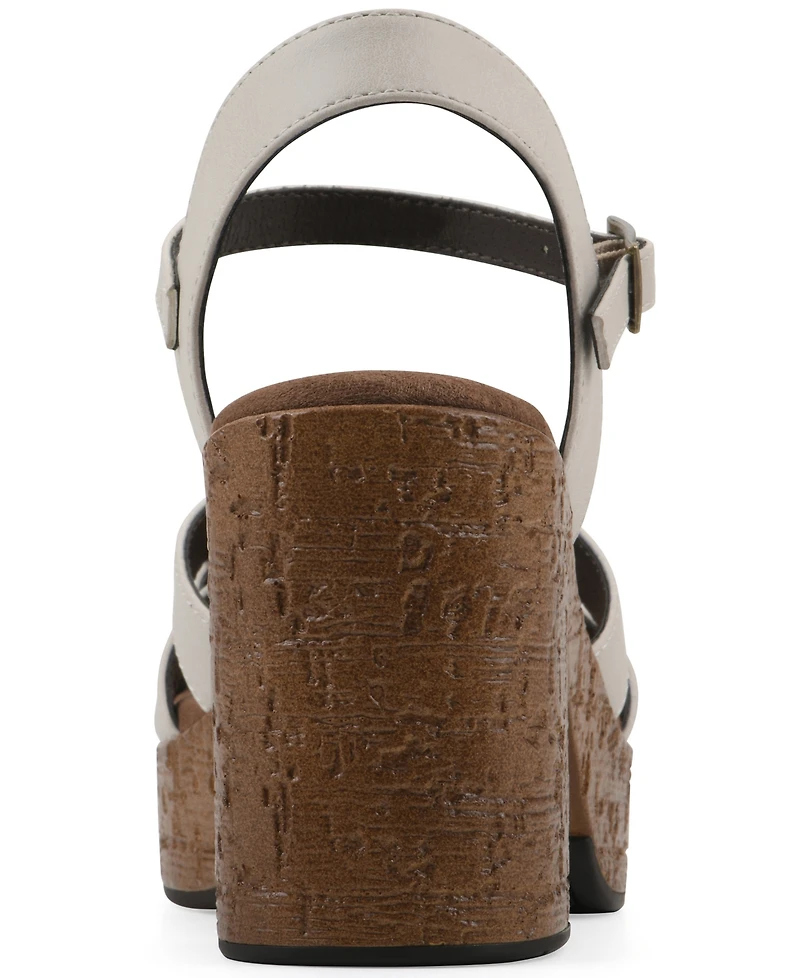 White Mountain Women's Barista Platform Sandal