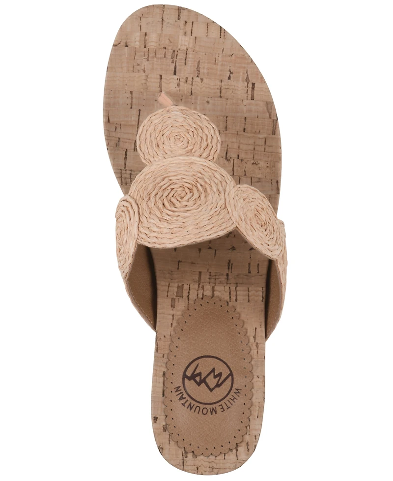 White Mountain Women's Affogato Wedge Sandals