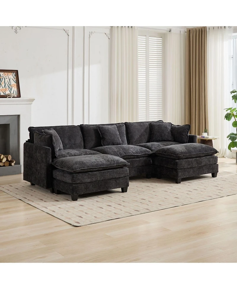 Streamdale Cloud Couch: Flexible, Modular Chenille Sofa for Ultimate Comfort