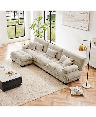 Streamdale Furniture Luxury Modular Sectional Sofa Couch, Oversized L Shaped Cloud Couch