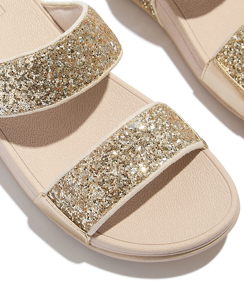 FitFlop Women's Lulu Multi-Tonal Glitter Wedge Sandals