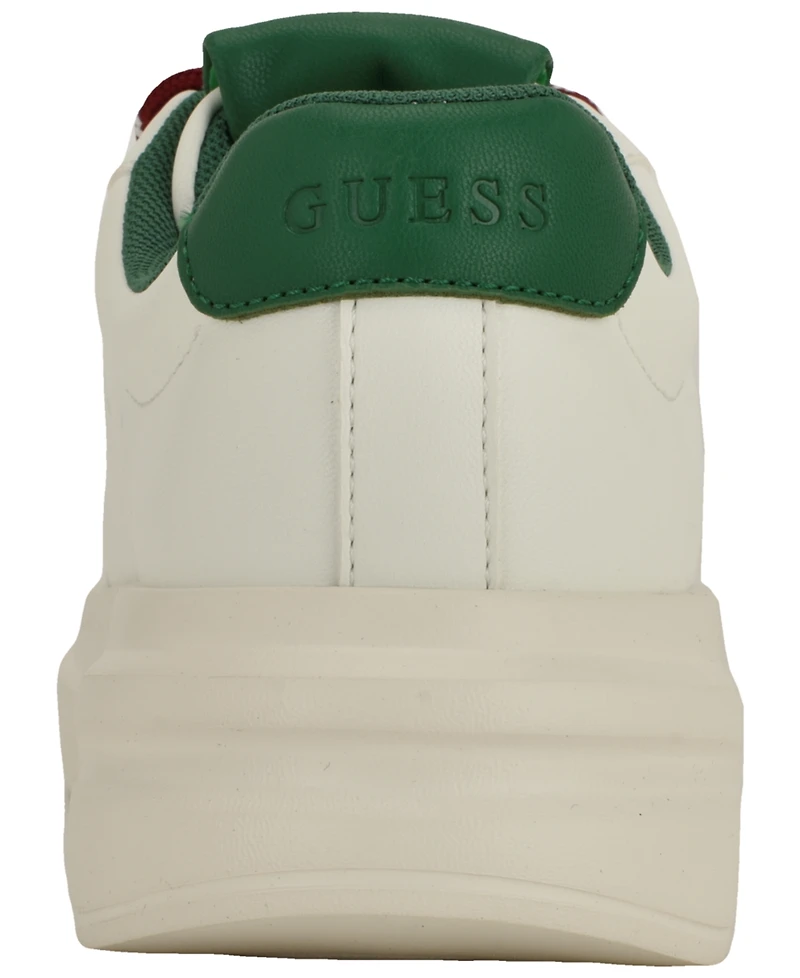 Guess Women's Eliva Two Toned Laces Platform Sneaker