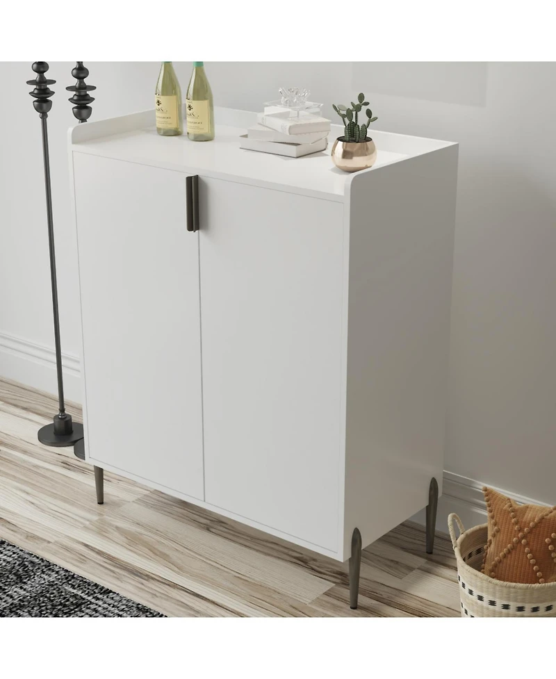 Streamdale Furniture Streamdale Home wine bar cabinet with rack & shelf, modern sideboard buffet