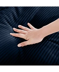 Streamdale Furniture Corduroy Two-Seater Sofa with Storage Footrest, Comfy Couch