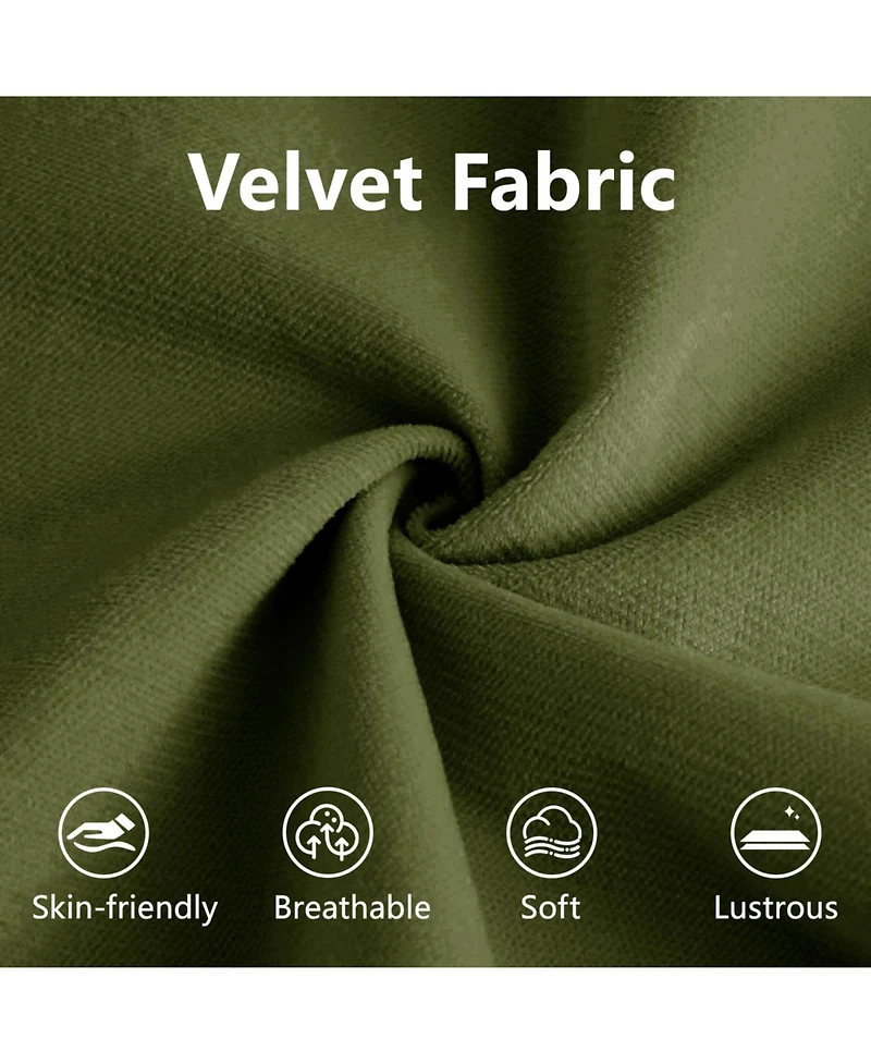 Streamdale Furniture Streamdale Extra Large 3 Seat Modern Velvet Sofa, Oversize, Comfortable, Olive Green