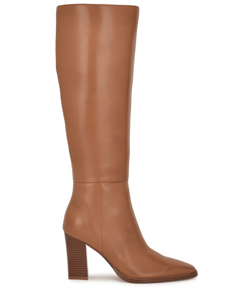 Nine West Women's Zazz Tall Block Heel Dress Boots