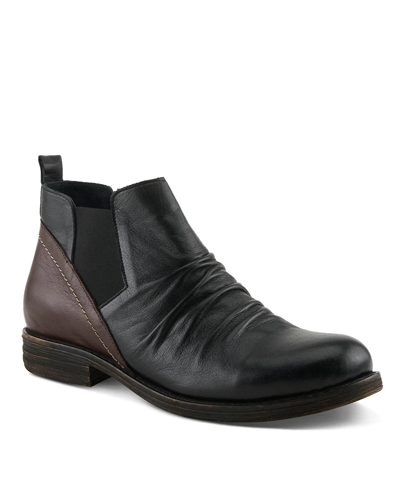 Spring Step Women's Mantaro Leather Ankle Boot, With Slip-On Design, Arch Support