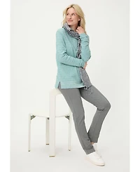 Olsen Women's Half Zip Mock Sweater