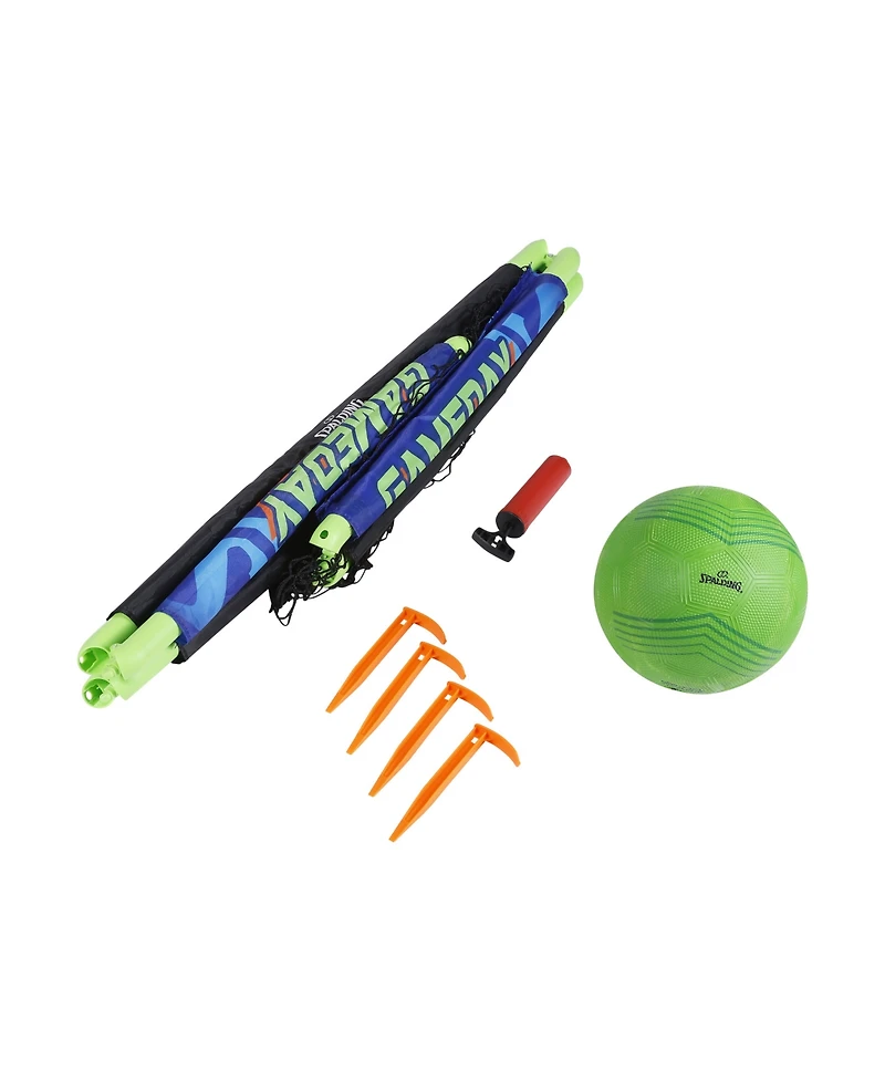 Spalding Foldable Soccer Net and Size 3 Ball Set