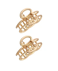 Ettika Keep It Simple Gold Hair Clip Set