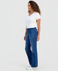 Style & Co Petite Pull-On Shaping High-Rise Bootcut Jeans, Macy's Exclusive