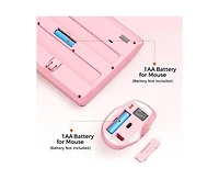 risokeys Full-size Keyboard w/ Wrist Rest, 3 Dpi Mouse, 2.4G, Pc/Laptop Compatible Wireless Keyboard & Mouse