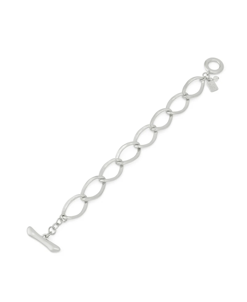 Robert Lee Morris Soho Silver Link Toggle Bracelet
