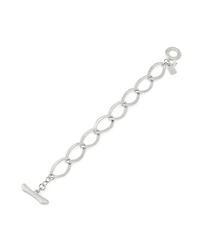 Robert Lee Morris Soho Silver Link Toggle Bracelet