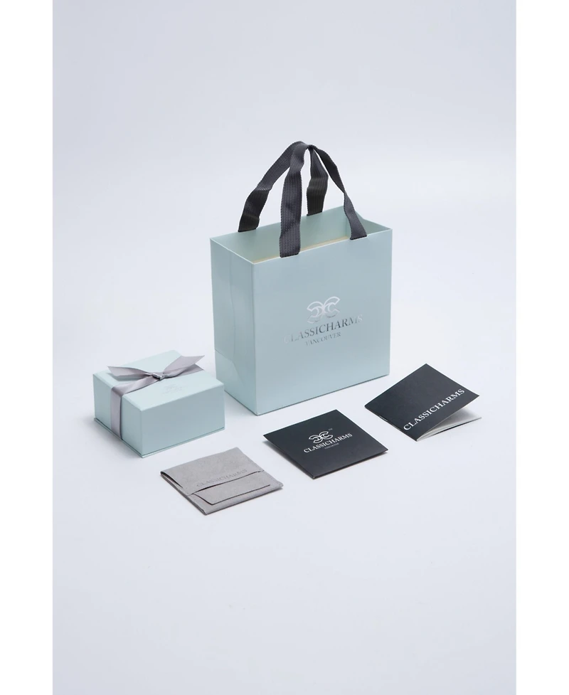 Classicharms Midori Pearl Petal & Peridot Tassel Earrings