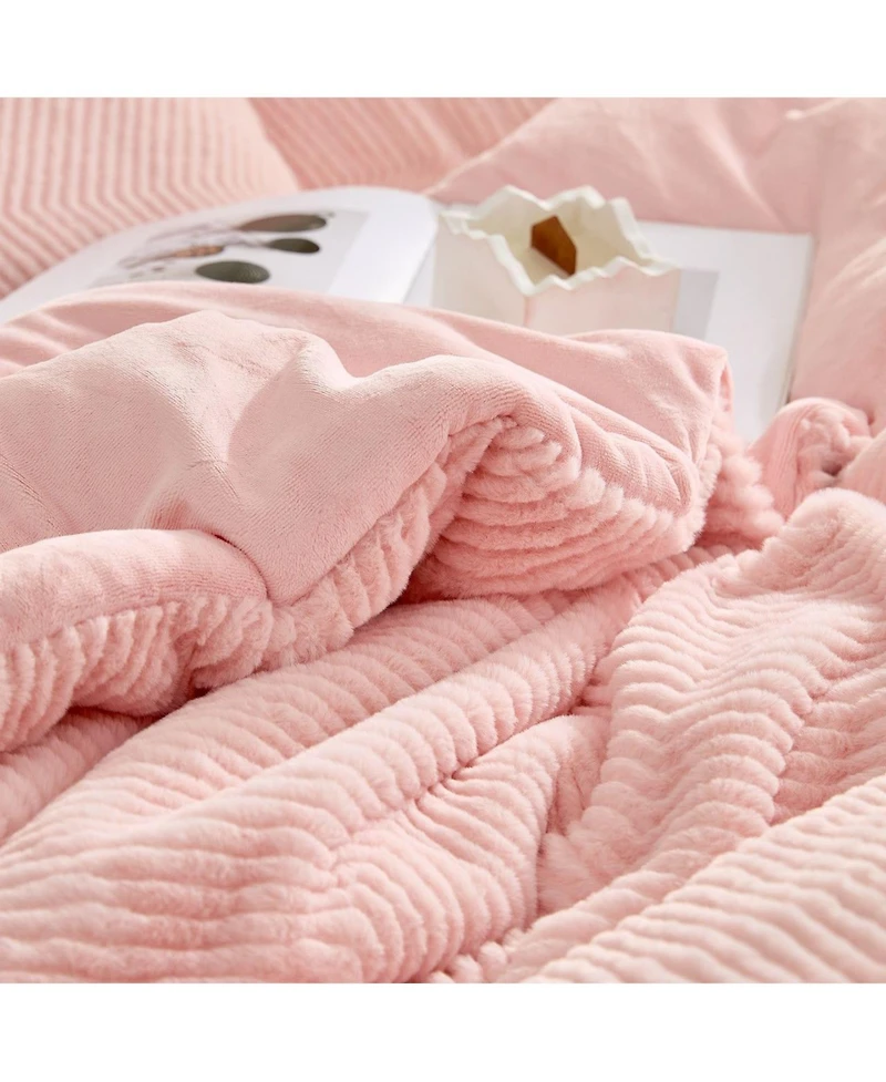 Peak of Cozy - Coma Inducer Oversized Comforter Set - Softest Pink