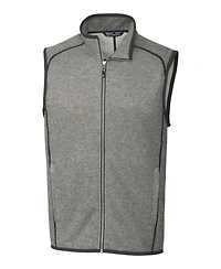 Cutter & Buck Mainsail Sweater-Knit Mens Big Tall Full Zip Vest