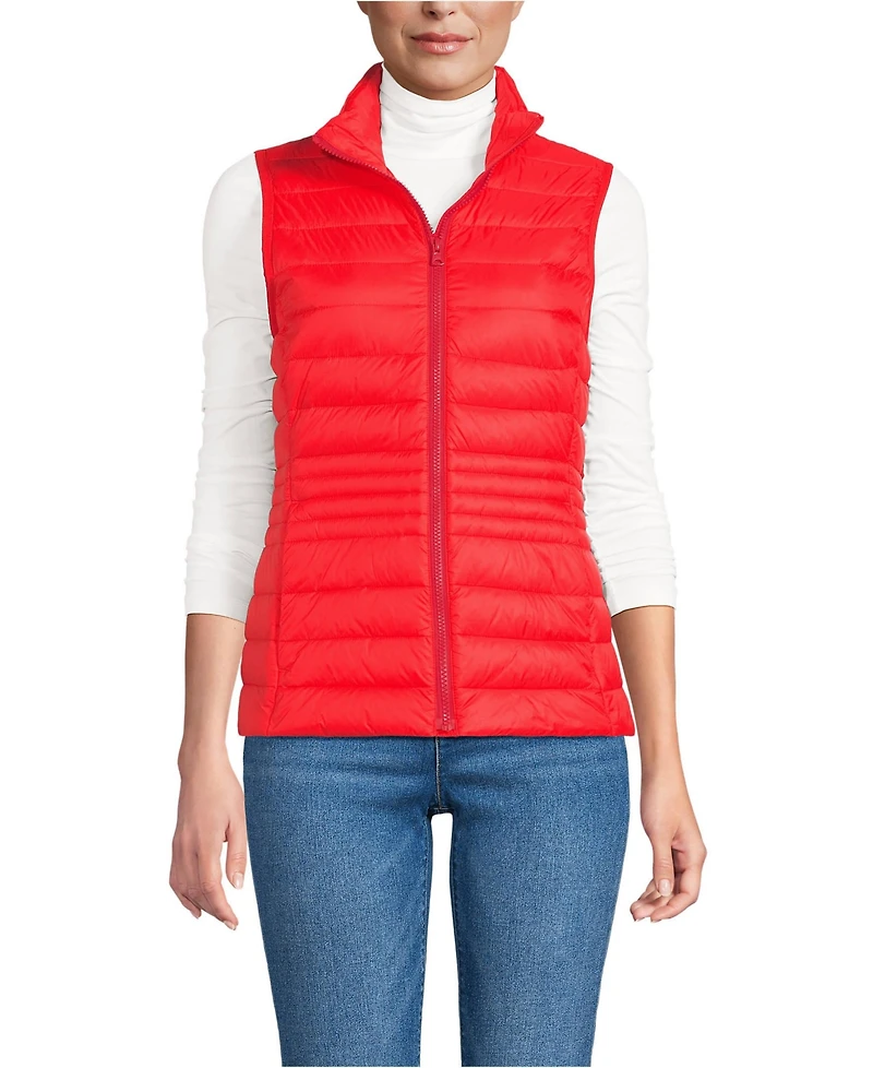 Lands' End Women's Wanderweight Packable Down Vest