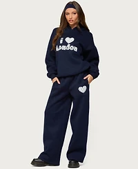 Edikted Women's I Heart London Sweatpants