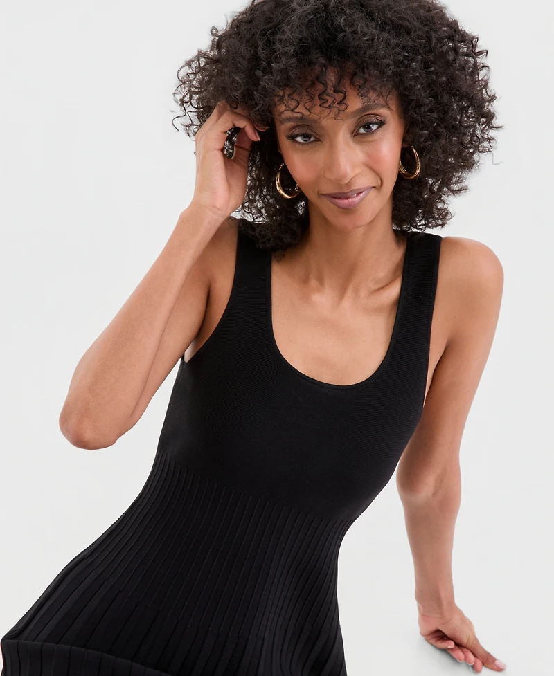 I.n.c. International Concepts Women's Sleeveless Pleated Sweater Dress, Macy's Exclusive