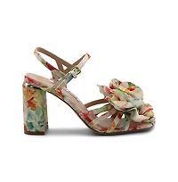 Charles David Womens Restless Floral Dress Chunky Heel