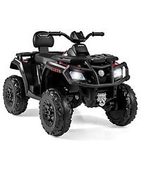 Gymax 24V 2-Seater 4-Wheeler Quad Electric Vehicle w/ 4 Motors Soft Start Led Lights