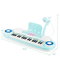 Mecale Multifunctional 37 Electric Keyboard Piano with Microphone