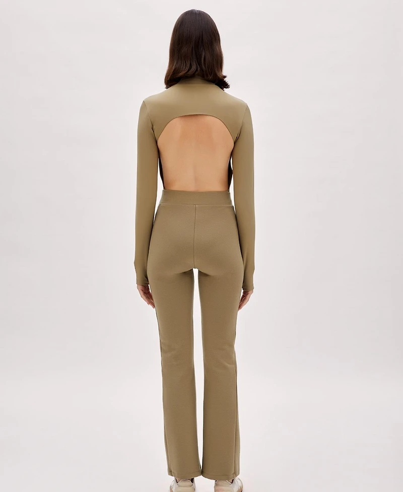 Pcfg Women's Cotton Blend Flare Yoga Pants