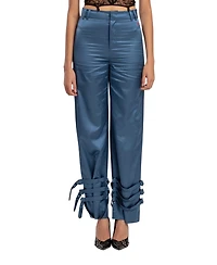 Pcfg Women's Linen-Blend Shiny Pant