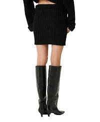 Pcfg Women's Cashmere Blend Zippered Knit Skirt