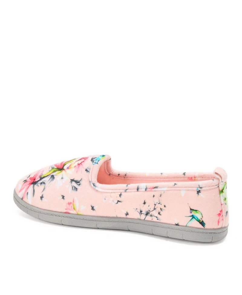 Dearfoams Women's Rachel Velour Closed Back House Slipper